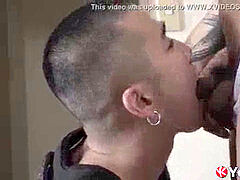 inked asian bottom barebacked by Asian stud after urinating