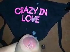 Cumming on ex gf panties