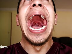 Tongue and saliva fetish