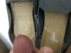 Another cumshot in my neighbour's stinky shoes