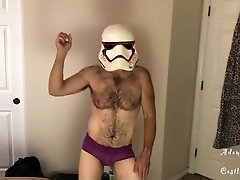 'Stormtrooper Does Female Panty Striptease'