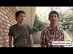 Bukkake Gay Boys - Nasty bareback facial cumshot parties 10