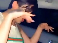 'Beautiful Iranian gay dancing in car'