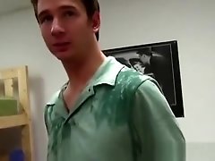 College gay puts dildo in ass
