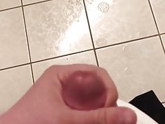 Huge Cum Shot from Big White Cock