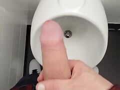 Johnholmesjunior in real risky public mens bathroom in vancouver  shooting cum FULL VIDEO